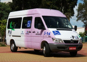 Ônibus do Programa de Acessibilidade Inclusiva em Campinas